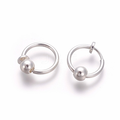 Electroplate Brass Retractable Clip-on Earrings EJEW-L221-02A-1