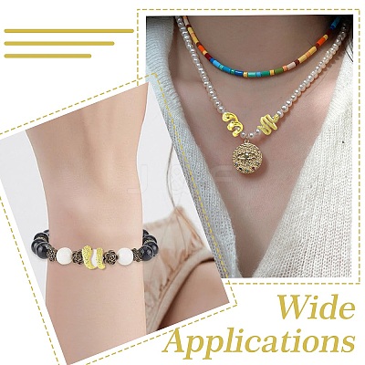 15Pcs 3 Styles Brass Spacer Beads KK-CJ0003-54-1