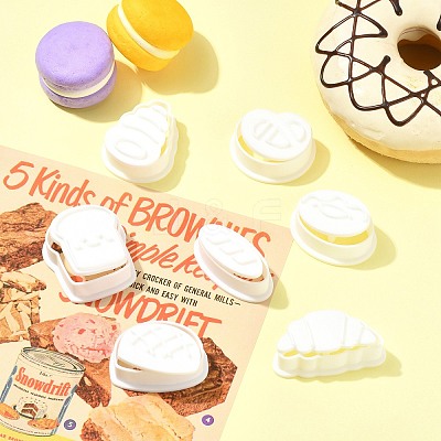 7 Pcs 7 Styles Toast Biscuit Polymer Clay Cutters Kit ST-CJ0043-096-1