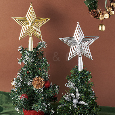 2Pcs 2 Colors Christmas Plastic Big Pendants KY-TA0001-68-1