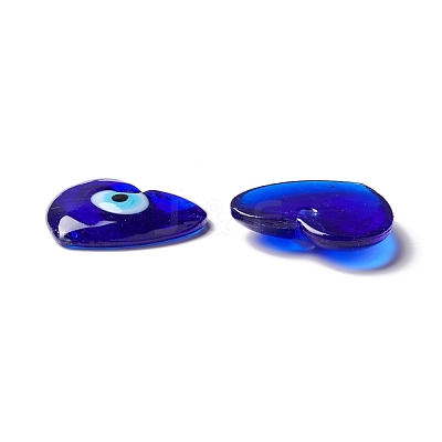 Handmade Evil Eye Lampwork Pendants LAMP-O018-01-1