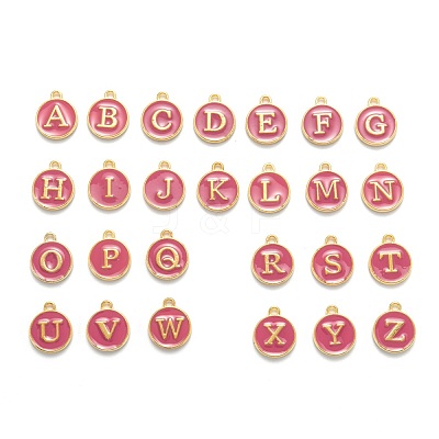 Initial Letter A~Z Alphabet Enamel Charms ENAM-Q437-03-1