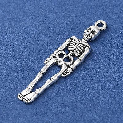 Tibetan Style Alloy Pendants for Halloween PALLOY-O002-09B-AS-1