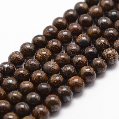 Natural Bronzite Bead Strands G-D840-57-10mm-1