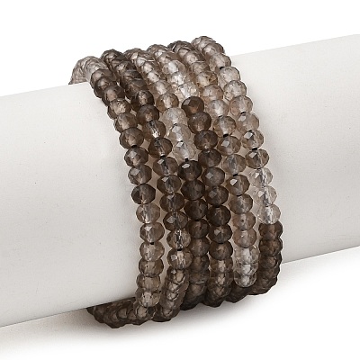 Gradient Natural Smoky Quartz Beads Strands GG-NH0017-A01-1