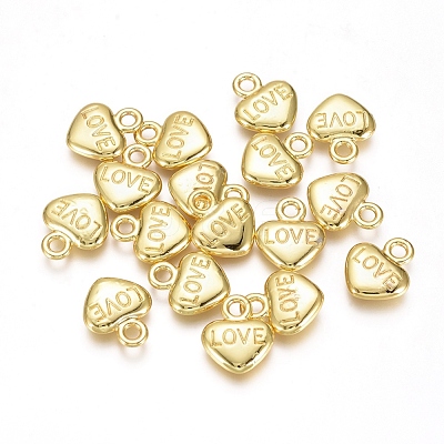 Electroplated Alloy Charms PALLOY-G267-03G-1