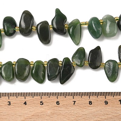Natural Canadian Jade Beads Strands G-P604-A03-01-1