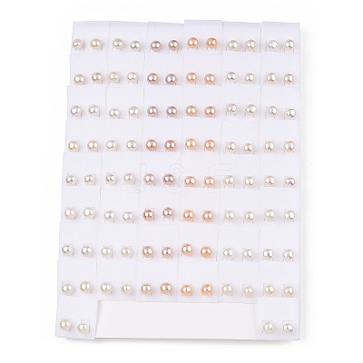 Natural Pearl Stud Earrings PEAR-N020-07C-1