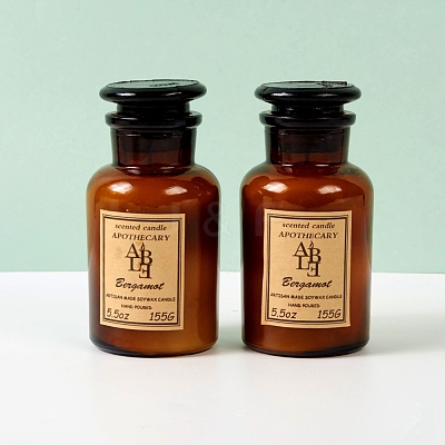 Glass Bottle Scented Candles Gift Set DIY-L027-02-1