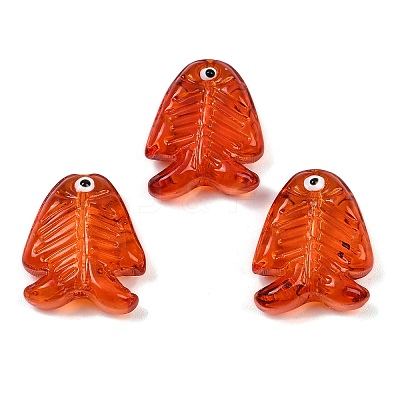 Transparent Glass Enamel Beads LAMP-U004-06Q-1