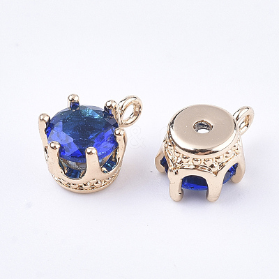 Transparent Glass Charms GLAA-T007-17A-1