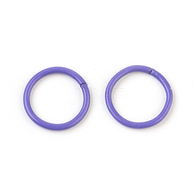 Spray Painted Iron Open Jump Rings IFIN-F149-B01-1