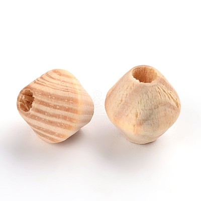 Unfinished Wood Beads X-WOOD-Q012-03B-LF-1