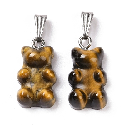 Natural Mixed Stone Pendants G-G854-01P-1