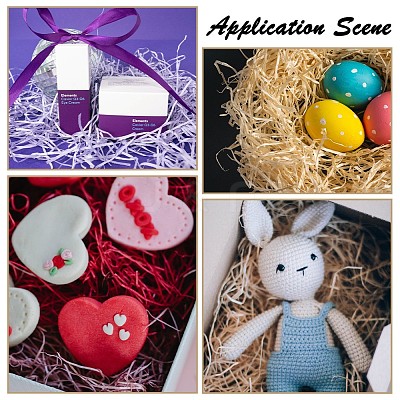 Decorative Raffia Tissue Scraps Paper Packing Material X-DIY-Q017-05-1