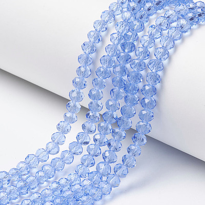 Glass Beads Strands X-EGLA-A034-T10mm-D14-1