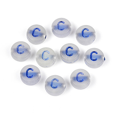 Luminous Frosted Acrylic Beads FACR-T008-02C-1
