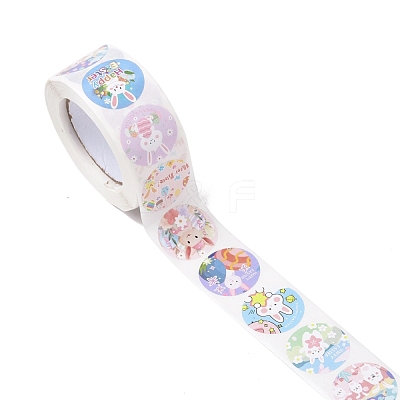 8 Patterns Easter Theme Self Adhesive Paper Sticker Rolls DIY-C060-03B-1