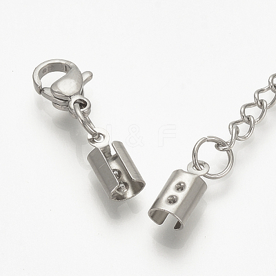 Tarnish Resistant 304 Stainless Steel Chain Extender X-STAS-S076-89-1