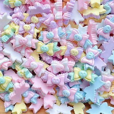 Opaque Resin Cabochons CRES-M037-08B-1