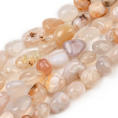 Natural Cherry Blossom Agate Beads Strands GG-CBA787B-A05-1