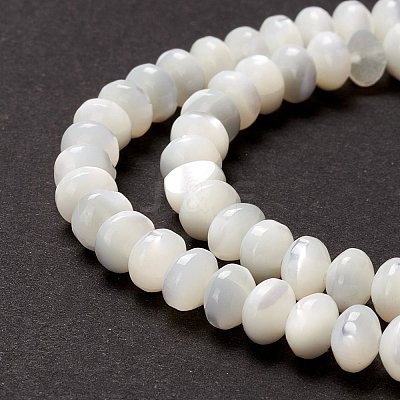 Natural Trochid Shell/Trochus Shell Beads Strands SSHEL-O001-24A-02-1