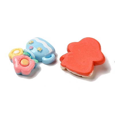 Flower/Mushrooom/Cactus Spring Garden Opaque Resin Decoden Cabochons CRES-B019-09-1