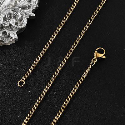 Ion Plating(IP) 304 Stainless Steel Necklace LS-STAS-J023-03G-1