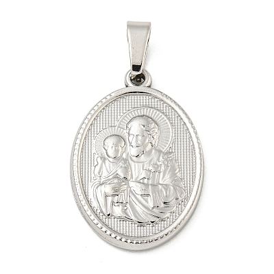 Non-Tarnish 304 Stainless Steel Pendants STAS-B071-02A-23P-1
