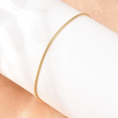 Adjustable 304 Stainless Steel Snake Chain Slider Bracelets for Women BJEW-D460-03G-1