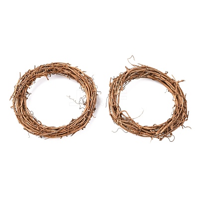 Circle Shape Rattan Vine Branch Wreath Hoop DIY-B022-01D-1