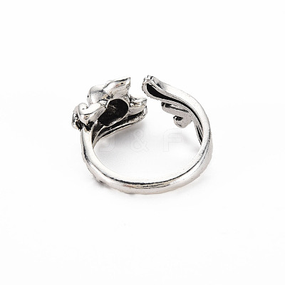 Men's Alloy Cuff Finger Rings RJEW-N029-079-1