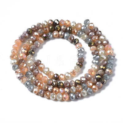 Electroplate Glass Beads Strands EGLA-T020-13A-01-1