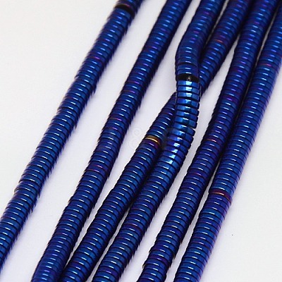 Electroplate Non-magnetic Synthetic Hematite Beads Strands G-J164A-4mm-05-1