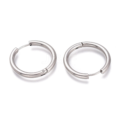 Tarnish Resistant 201 Stainless Steel Huggie Hoop Earrings EJEW-L256-05G-P-1