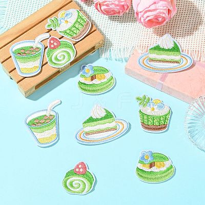 10Pcs 5 Styles Computerized Embroidery Cloth Iron On/Sew On Patches DIY-CJ0003-18-1