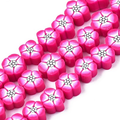 Handmade Polymer Clay Beads Strands CLAY-S096-042C-1