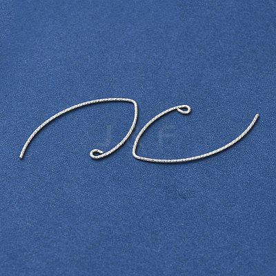 925 Sterling Silver Marquise Ear Wire EJEW-NH0003-01S-1