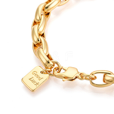 Brass Chain Bracelets BJEW-N032-05G-1