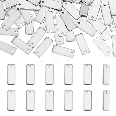 100Pcs Stainless Steel Stamping Blank Tag Pendants FIND-UN0003-95B-1