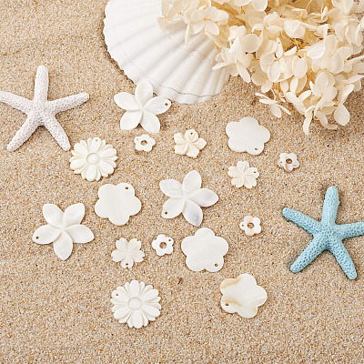 Natural Freshwater Shell Pendants SSHEL-KS0001-01-1
