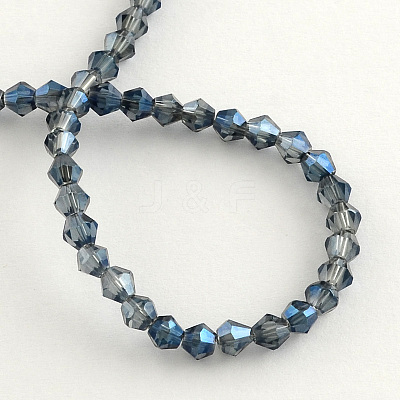 Electroplate Glass Bead Strands EGLA-R094-3mm-M2-1