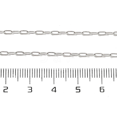 Non-Tarnish 304 Stainless Steel Paperclip Chain Necklace with Lobster Claw Clasps for Men Women X-NJEW-H205-03P-01-1