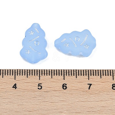Frosted Transparent Acrylic Beads X1-OACR-P029-04B-04-1
