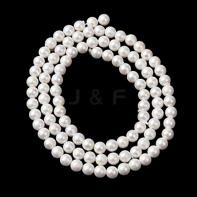 Round Shell Pearl Bead Strands BSHE-L011-4mm-A013A-1
