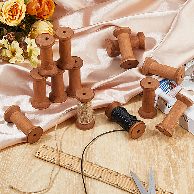 Wooden Empty Spools for Wire WOOD-WH0034-88-1