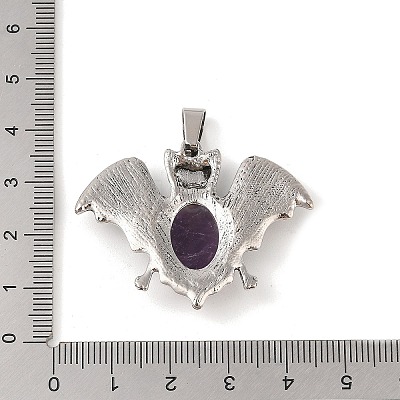 Natural Amethyst Pendants G-G871-02AS-01-1