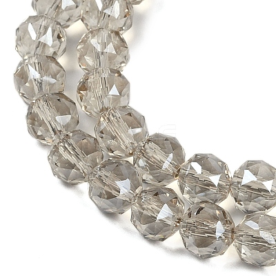 Transparent Electroplate Glass Beads Strands EGLA-N002-34C-C14-1