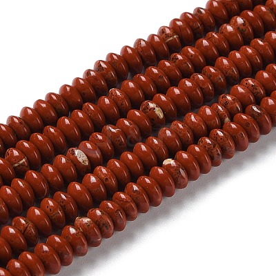 Natural Red Jasper Beads Strands G-Z030-A26-01-1