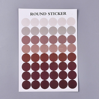 Polka Dot Pattern Decorative Labels Stickers DIY-L037-A02-1